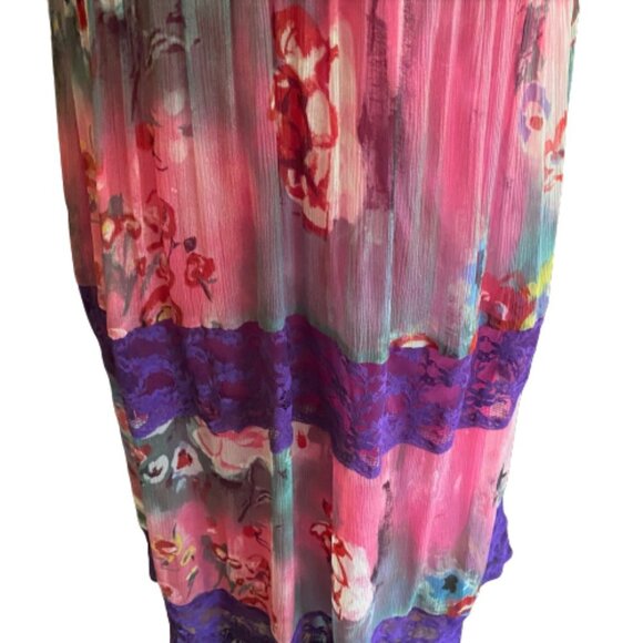 Y2K Philosophy di Alberta Ferretti silk & lace baby doll lingerie dress - Picture 7 of 14